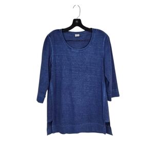 Poetry Hemp & Organic Cotton Jersey Tunic in Blue Women's 8